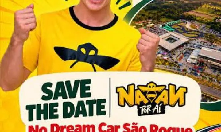 Natan por Aí invade o Parque Dream Car de São Roque no dia 7 de novembro com atrações iradas  