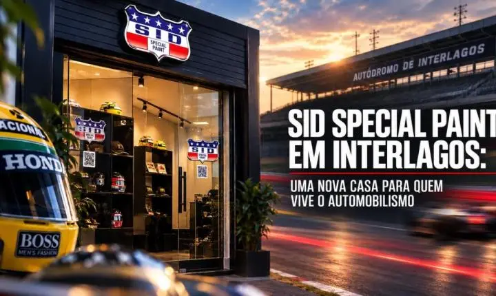 SID Special Paint inaugura Speed Shop em Interlagos com serviços para pilotos, colecionadores e fãs de automobilismo