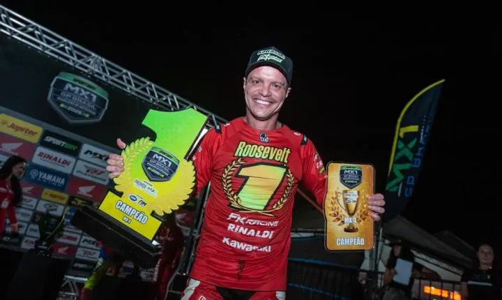 Team Rinaldi é campeão da MX4 com Roosevelt Assunção, no Brasileiro de Motocross