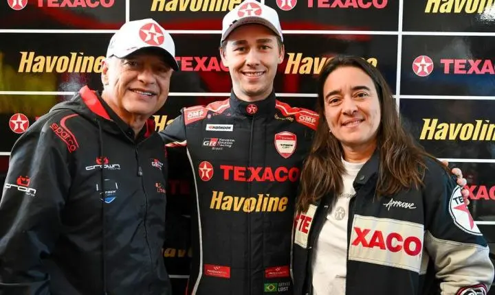 Texaco renova parceria com a Crown Racing e Arthur Leist para a temporada 2027 da Stock Car  
